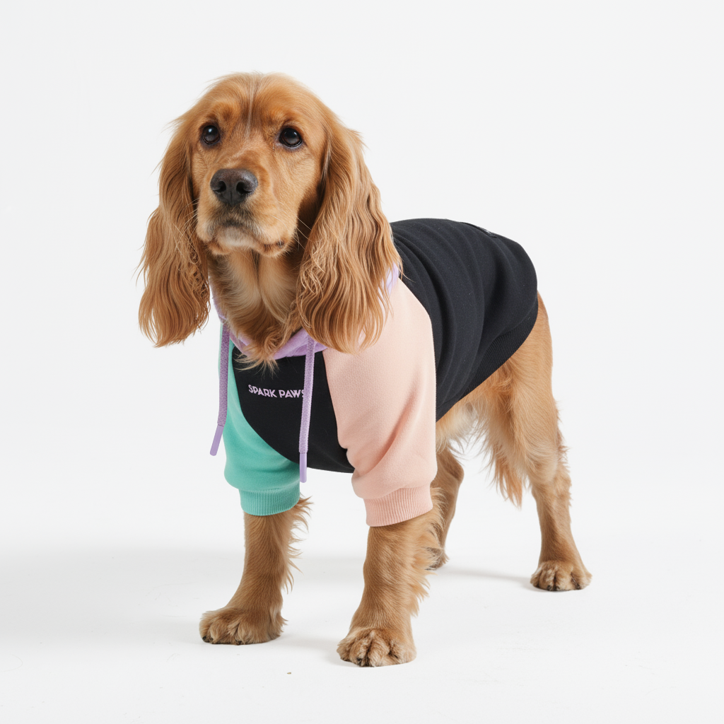 Color Block Dog Hoodies