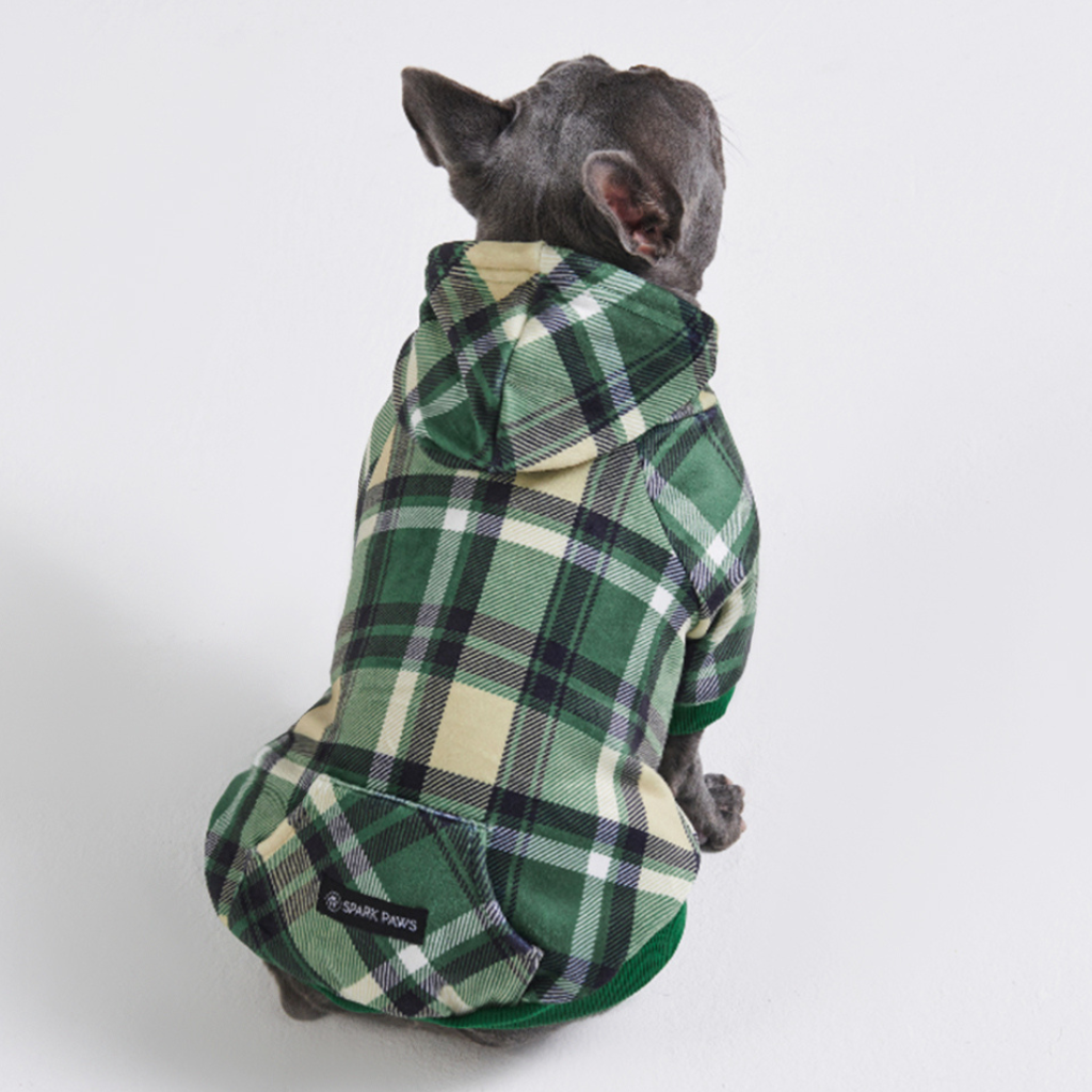 Plaid Dog Hoodies
