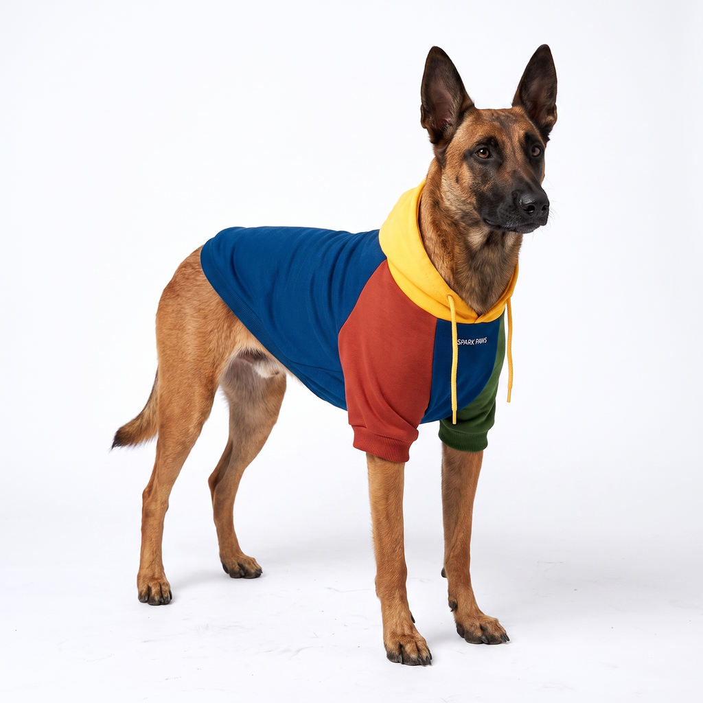 Color Block Dog Hoodies