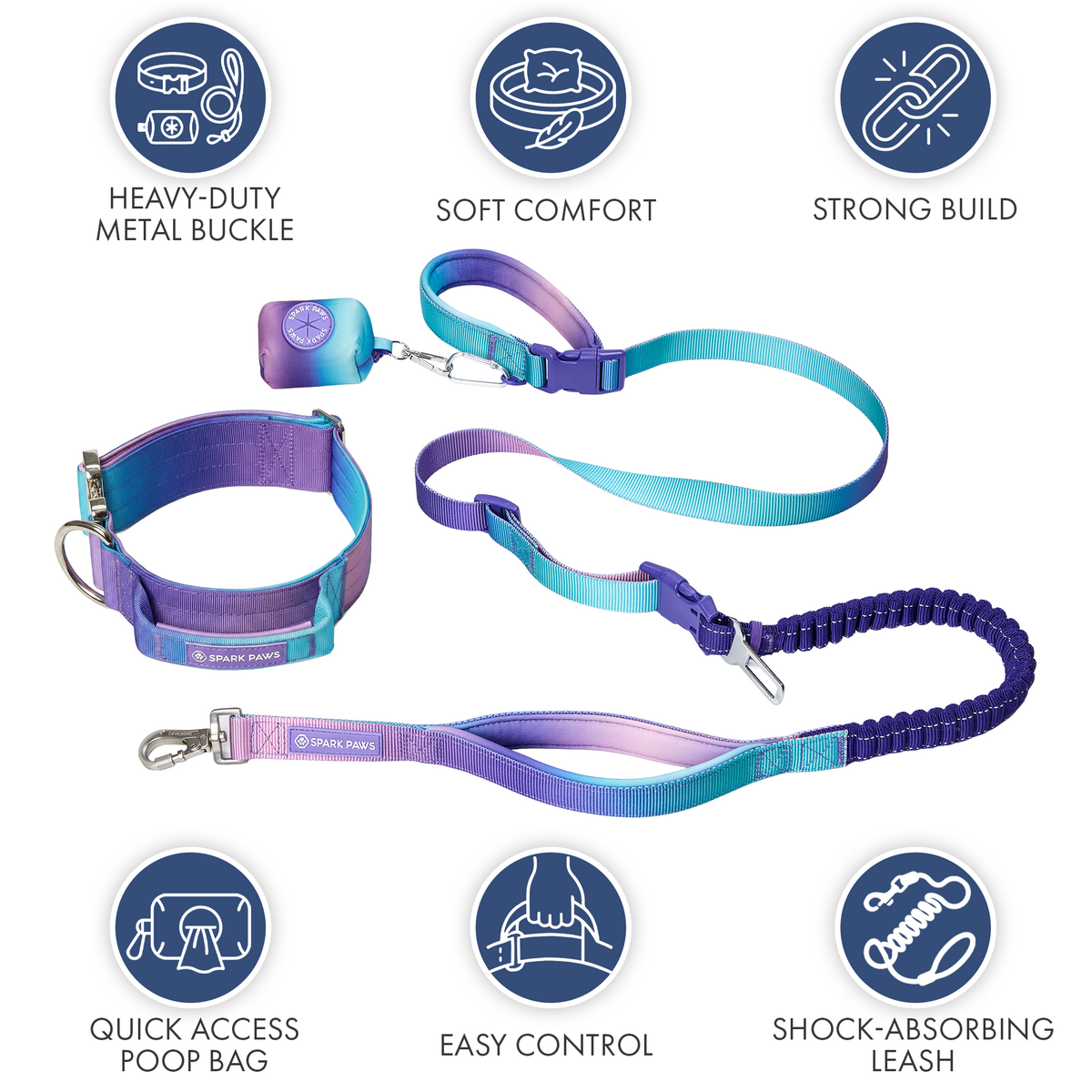 Comfort Control Collar and Multipurpose Leash Sets