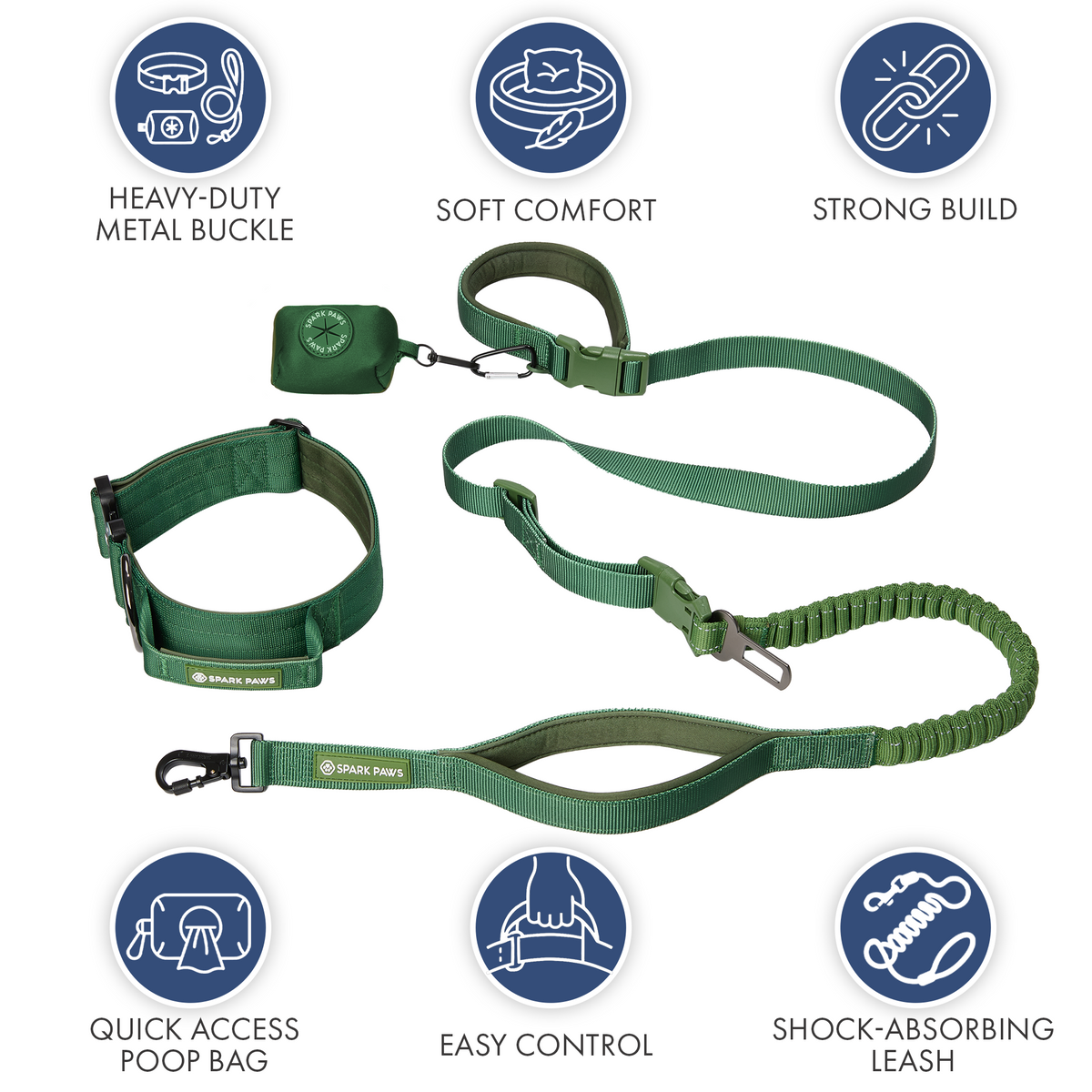 Comfort Control Collar and Multipurpose Leash Sets