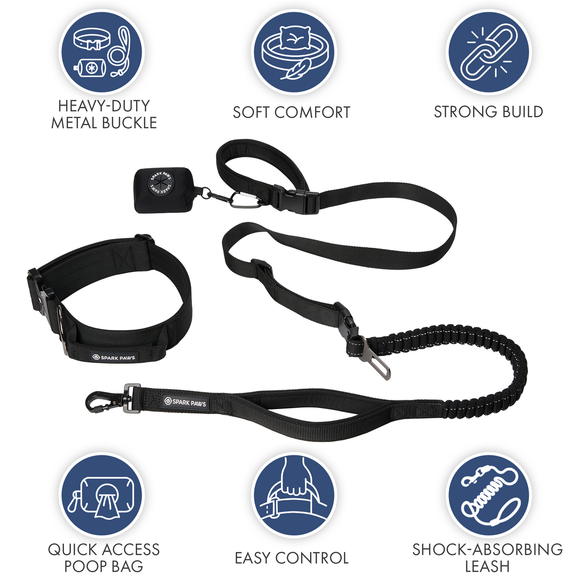 Comfort Control Collar and Multipurpose Leash Sets