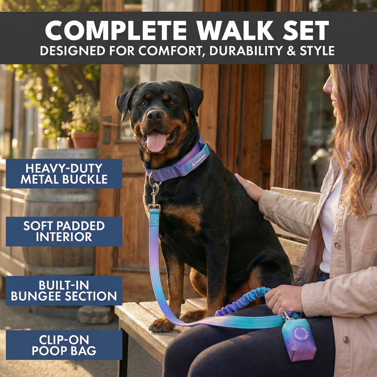 Comfort Control Collar and Multipurpose Leash Sets