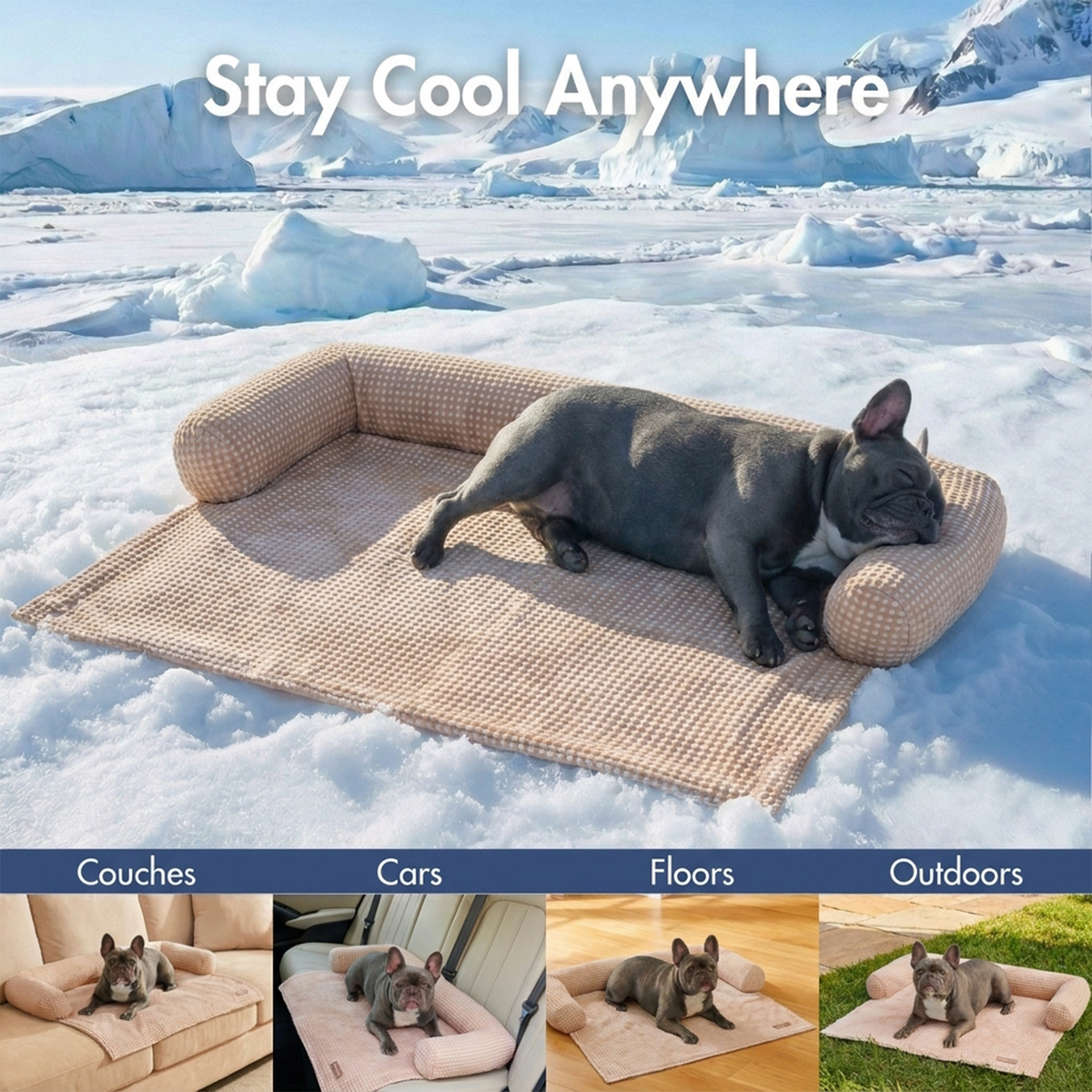 Frostcore™ Cooling Couch Cover Dog Bed