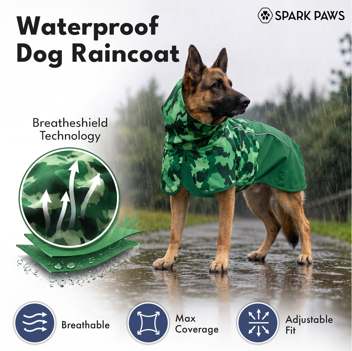 Breatheshield™ Dog Raincoats