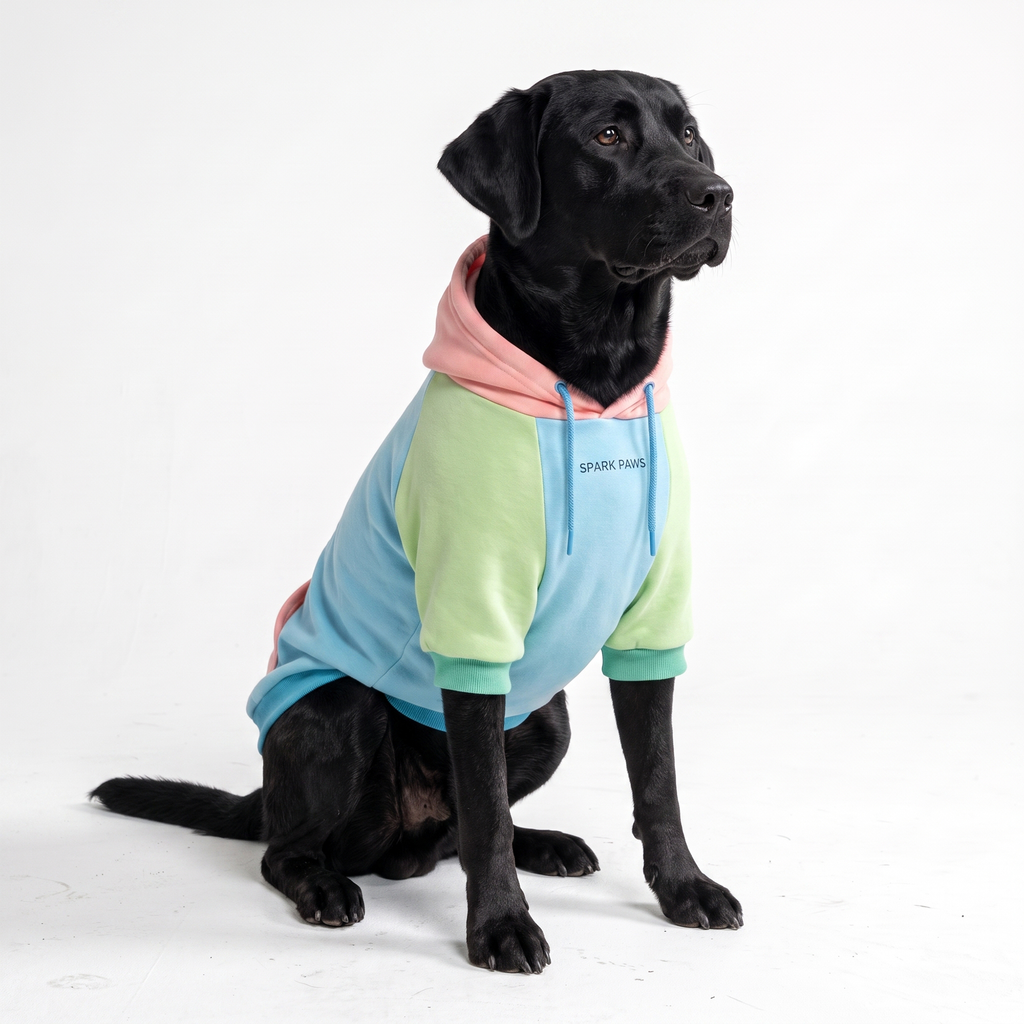 Color Block Dog Hoodies
