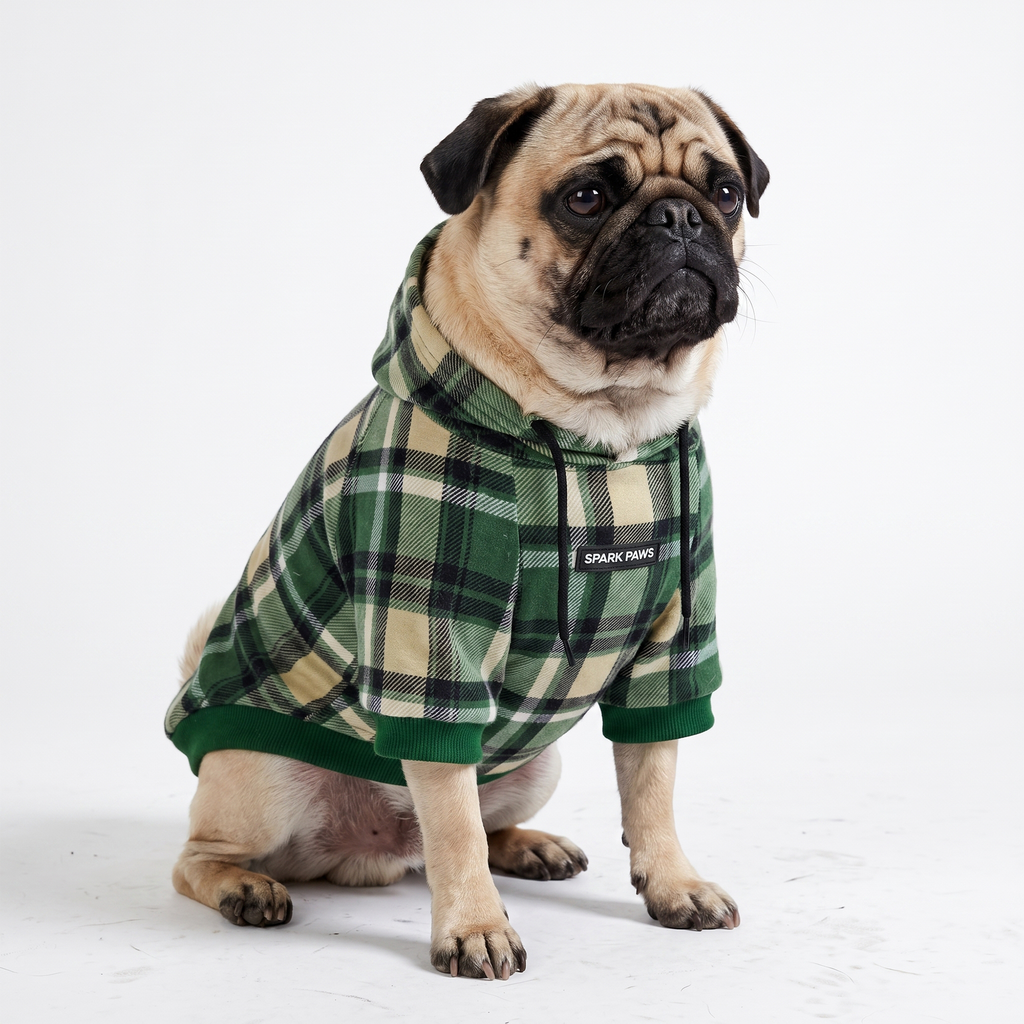 Plaid Dog Hoodies