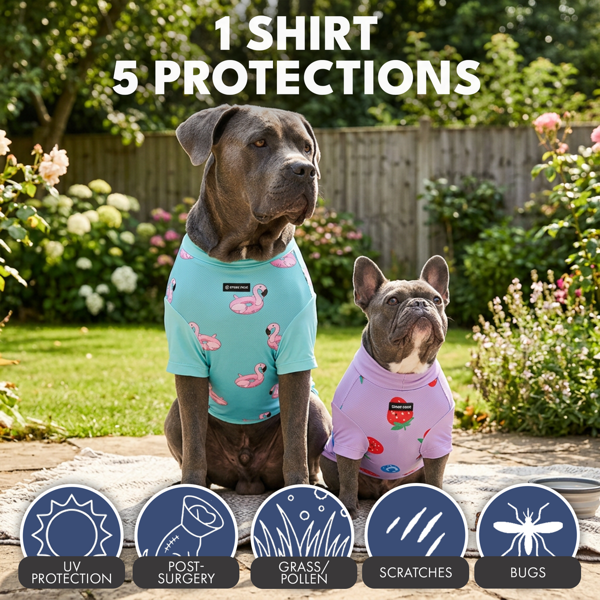Sunblock Dog T-Shirt 2-pack