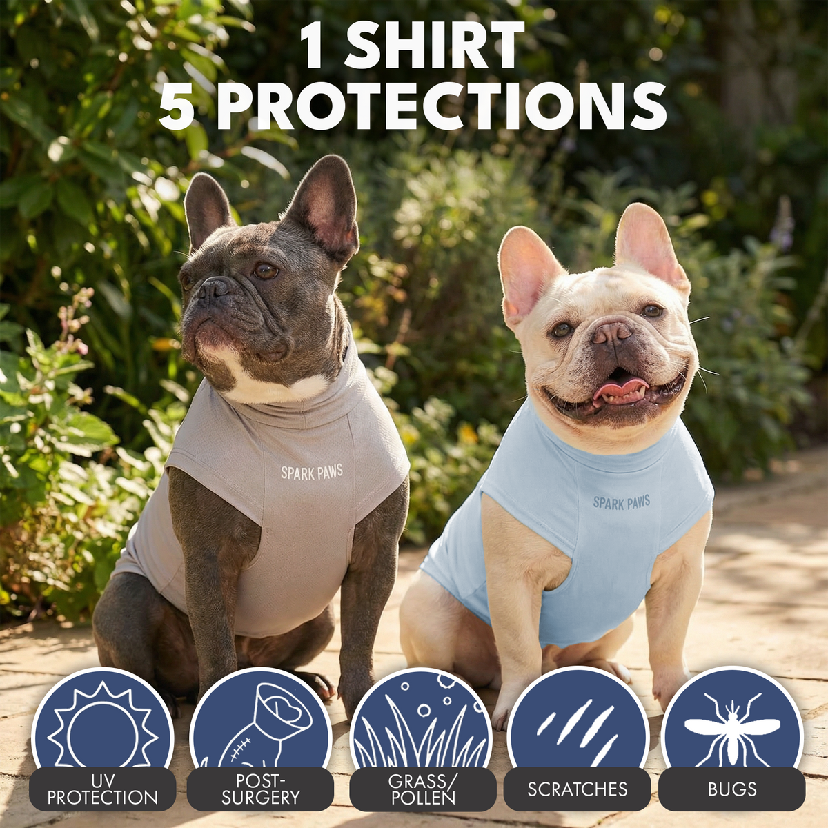 Sunblock Dog T-Shirt 2-pack