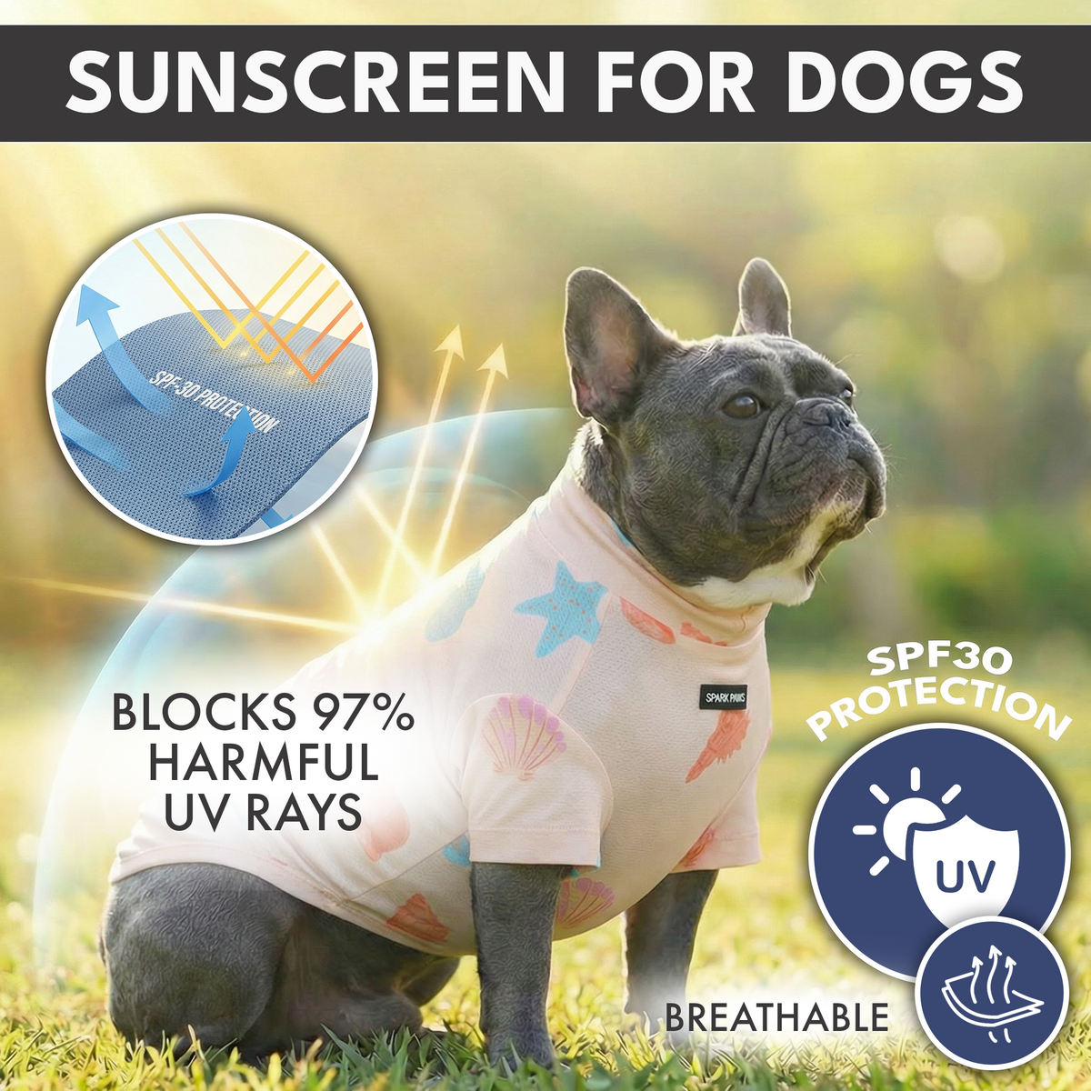 Sunblock Dog T-Shirt 2-pack
