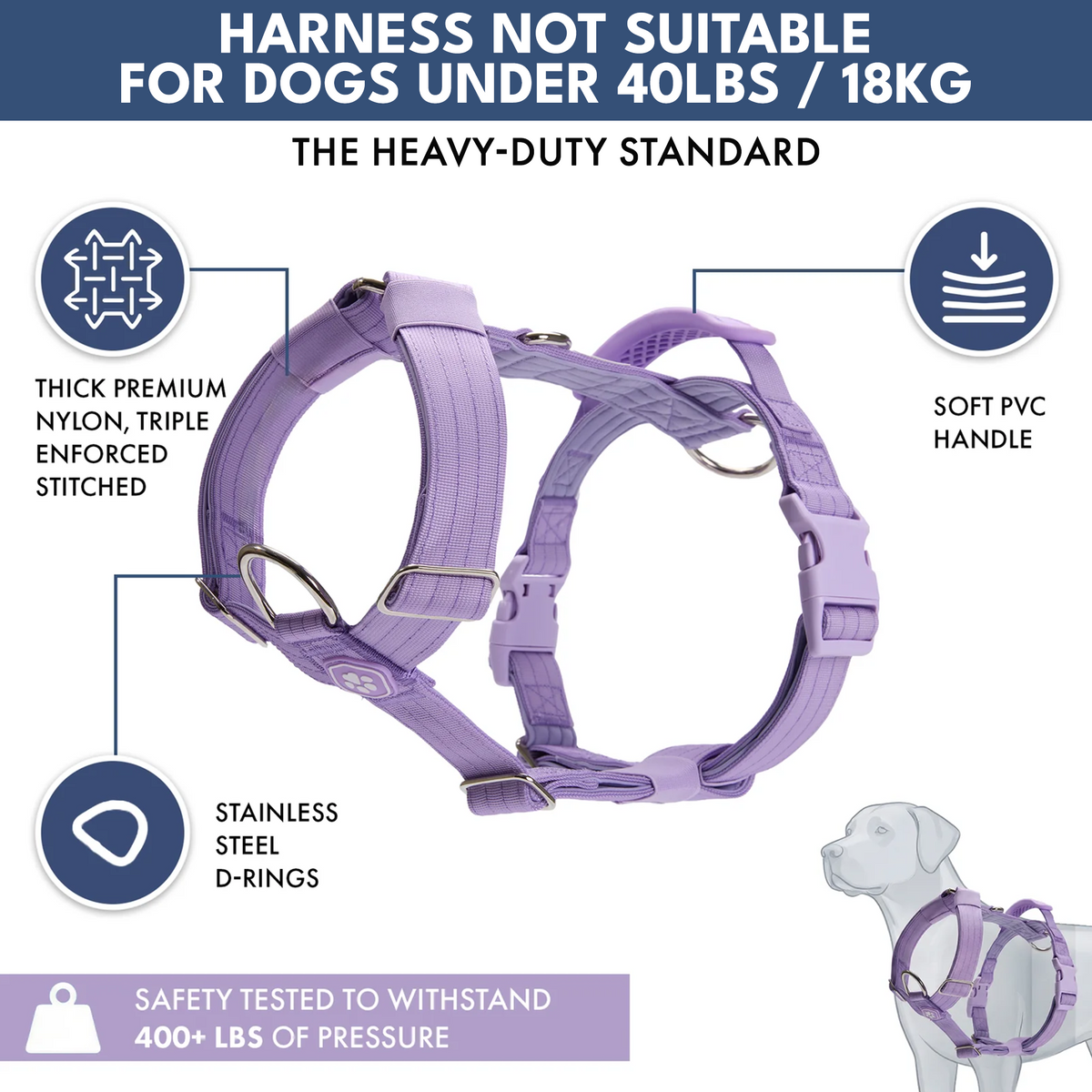 Comfort Control No-Pull Dog Harness and Multipurpose Leash Sets